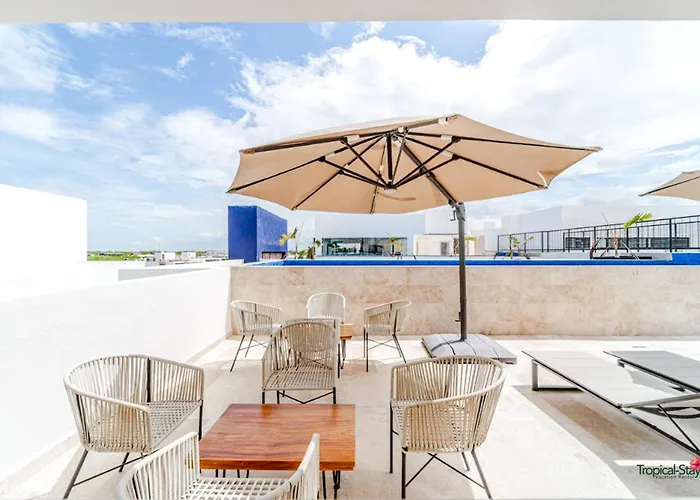 Exclusive 2 Bedroom Private Pool Fast Wifi In Aldea Zama Apartment *